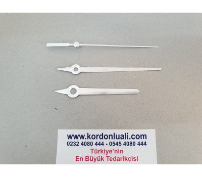 Akrep 7,6 cm Yelkovan 9,6 cm Metal Gümüş 100 Adet